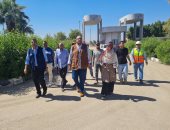 رئيس مياه سوهاج يتفقد أعمال الإحلال والتجديد بمحطة معالجة صرف الكولة