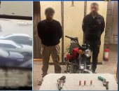 ضبط شخصين سرقا حقيبة سيدة بالدراجة النارية فى بورسعيد