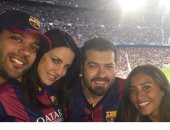 قبل مباراة الكلاسيكو.. دينا الشربينى وعمرو يوسف ودرة أبرز مشجعى برشلونة