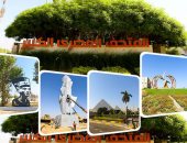 رموز مصر تزين الطرق المؤدية إلى المتحف الكبير قبل 8 أيام من الافتتاح.. صور