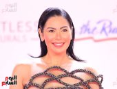 لقاء الخميسى للعروسة منة شلبى بمهرجان الجونة: ألف مبروك وتستاهلى كل خير.. صور 