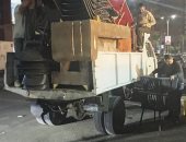 رفع إشغالات الكافيهات بشارع جزيرة العرب فى المهندسين وتحرير محاضر للمخالفين