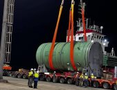 وصول وعاء المفاعل النووى الأول لميناء الضبعة وبدء أعمال التركيب فى نوفمبر.. صور