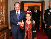 "تليفزيون اليوم السابع" يحتفي بالطفلة ريتاچ الفلسطينية بعد لقائها بالرئيس