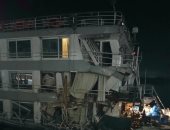 تحطم جزئى فى باخرة سياحية بعد اصطدامها بمحور كلابشة بأسوان دون إصابات