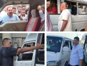 ضبط 40 مخالفة لسيارات السرفيس بالجيزة.. تقسيم خط السير وتحصيل أجرة زيادة