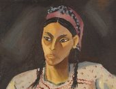 لوحتان للفنانة التشكيلية إنجى أفلاطون فى مزاد عالمى.. تخيل سعرهما