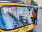 مرور زفتى فى الغربية يطلق حملة لوضع لاصق تسعير التوك توك