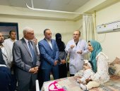 محافظ شمال سيناء والسفير الفرنسي يتفقدان مستشفى العريش العام ويلتقيان مصابي غزة