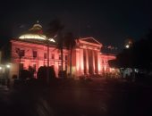 جامعة القاهرة تضيء مبانيها تزامنا مع افتتاح المتحف المصري الكبير
