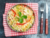 طريقة عمل سلطة المكرونة الاسباجيتي بالخضراوات.. مغذية ومفيدة للأطفال