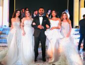 أحمد سعد يتوسط 4 فنانات بفساتين الزفاف.. صور وفيديو