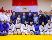 رئيس الجايكا اليابانية خلال زيارته لمنتخب الجودو: المتحف المصرى إرث عظيم