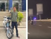 ضبط شابين استعرضا بدراجتين ناريتين على طريق سريع بالقاهرة