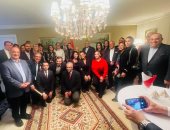 المنظمة المصرية الألمانية تشكر قنصل مصر بفرانكفورت على جهوده فى عرض احتفالية المتحف الكبير 