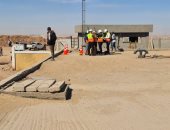 رفع كفاءة منظومة نقل مياه الشرب بمحطة جبل شيشة فى أسوان.. صور