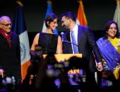 زوجة زهران ممدانى بإطلالة من تصميم فلسطينى فى أول ظهور