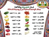 الطماطم بـ10 جنيهات.. أسعار الخضروات والفاكهة اليوم بالوادى الجديد