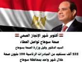 232 ألف مستفيد من مبادرات 100 مليون صحة خلال شهر واحد بسوهاج