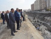 محافظ الغربية يتفقد أعمال تطوير كورنيش محور محلة منوف فى طنطا