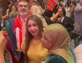 جنات وسميرة سعيد تحتفلان بالمسيرة الخضراء فى السفارة المغربية بالقاهرة