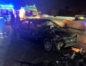 مصرع شخصين فى حادث تصادم بطريق الضبعة بصحراوى البحيرة