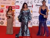 زينة وصابرين وعبير ونجلاء يتألقن على ريد كاربت مهرجان القاهرة السينمائى