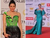 الأحمر والبرتقالي والتركواز.. ألوان مشرقة على ريد كاربت مهرجان القاهرة