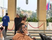 محمود سعد أول الحضور بندوة خالد النبوى فى مهرجان القاهرة السينمائى