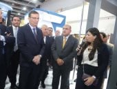 وزير الزراعة يتفقد جناح إى فاينانس بمعرض القاهرة الدولى للتكنولوجيا
