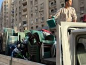 محافظة الجيزة ترفع 1100 حالة إشغال بشوارع فيصل وخاتم المرسلين وترعة الزمر