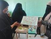 شباب كفر الشيخ: ورشة فنون الديكوباج لعضوات نادى الفتاة بمركز شباب قبريط