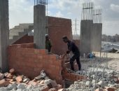 تنفيذ 25 حالة إزالة لمخالفات بناء وتعديات على الأراضى الزراعية فى الجيزة