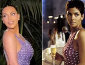 عودة للفساتين الكلاسيكية.. بصمة شريهان فى بوليوود وكيم كاردشيان تتألق بفستان ناعومى كامبل