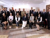 الوفد الثانى من الملحقين الدبلوماسيين يزور ستديو أحمد زويل بماسبيرو