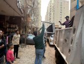 رفع 2600 حالة إشغال للباعة الجائلين والمحال خلال حملات فى حى الهرم.. صور