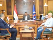محافظ السويس يستقبل رئيس شركة مياه الشرب والصرف الصحي لمحافظات القناة