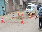 إصلاح هبوط ارضي بحي غرب شبرا الخيمة.. ورئيسة الحي: الاستجابة السريعة أولوية قصوى