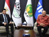 هاني أبو ريدة يستقبل وزير الرياضة لدعم المنتخبات واكتشاف المواهب