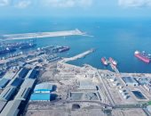 إنشاء محطة الصب الجاف النظيف بميناء الدخيلة.. صور