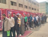 استئناف التصويت في مدرسة كلية فنون جميلة بالزمالك عقب انتهاء فترة الاستراحة