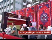 مواطنون يصطفون أمام لجان القاهرة للمشاركة فى انتخابات مجلس النواب.. فيديو