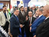 رئيس القابضة يتفقد جناح شركة مياه الجيزة ويبحث ميكنة التحصيل الحكومي