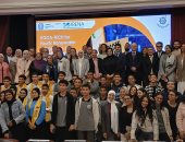طلاب مجمع أبو غالب التكنولوجى يشاركون فى افتتاح إحدى المبادرات 