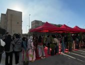 تزايد الناخبين بلجان القاهرة الجديدة للإدلاء بأصواتهم بانتخابات النواب