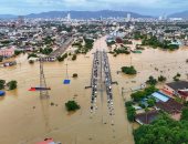 مدينة هات ياى في تايلاند تغرق بمياه الأمطار والفيضان ومئات السكان محاصرون