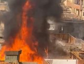 الحماية المدنية تجرى عمليات تبريد وتتبع لأدخنة حريق لوكيشن تصوير باستوديو مصر