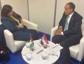 وزير الخارجية يلتقى نظيرته الفلسطينية على هامش منتدى الاتحاد من أجل المتوسط
