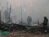 اليوم السابع ترصد خسائر ستديو مصر من قلب الحريق.. فيديو وصور