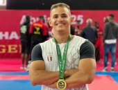 مصطفى الغباشى يتأهل لربع نهائي بطولة العالم للكاراتيه